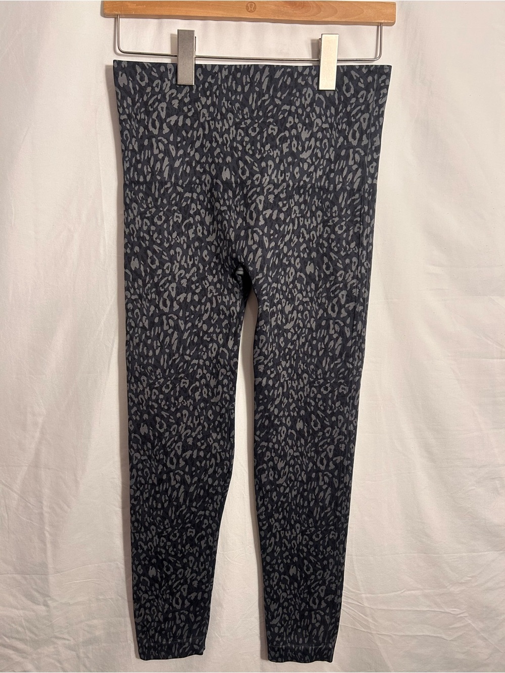 SPANX Gray Leopard-Print Leggings